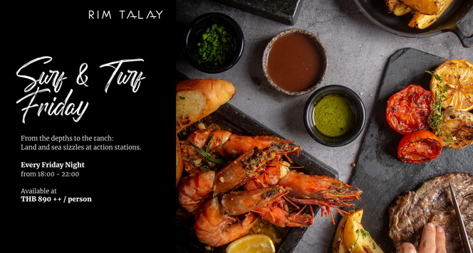 Surf & Turf im Rim Talay Restaurant