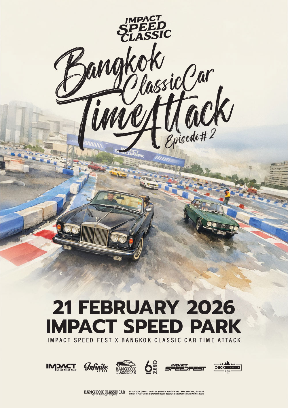 Bangkok Klassische Autos Zeitangriff Runde 2